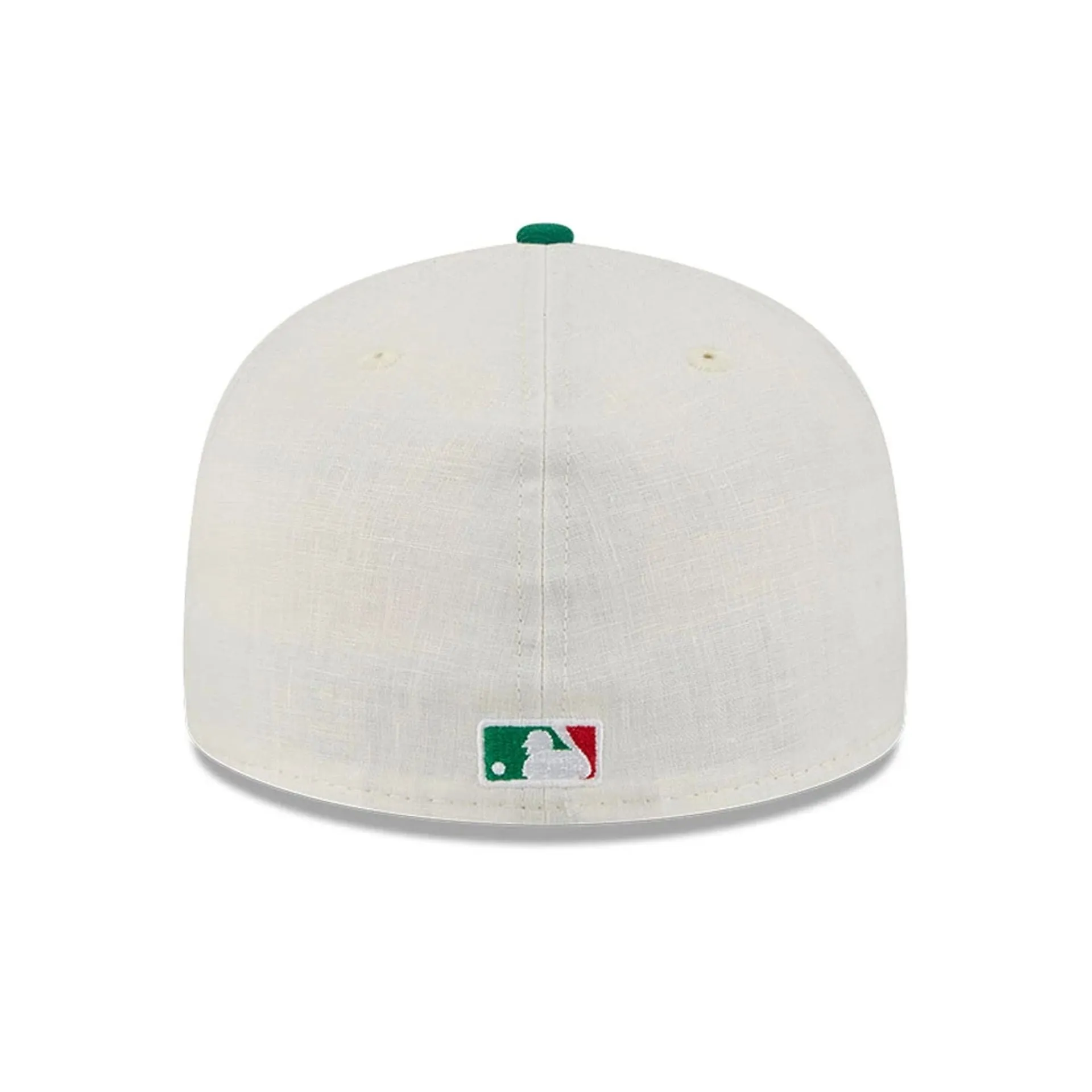 Atlanta Braves Beaded Linen Open Beige 59FIFTY Fitted Cap NEW ERA