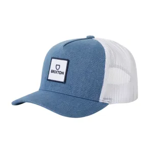 Brixton Alpha Block X C MP Mesh Cap - Denim/White