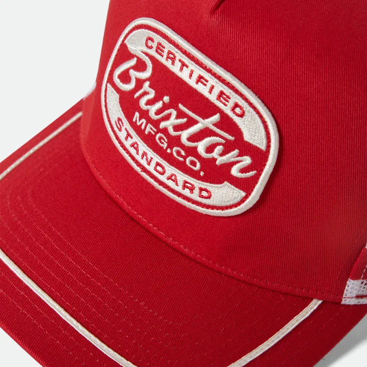 Brixton Copley NP HP Trucker Hat - Red/White