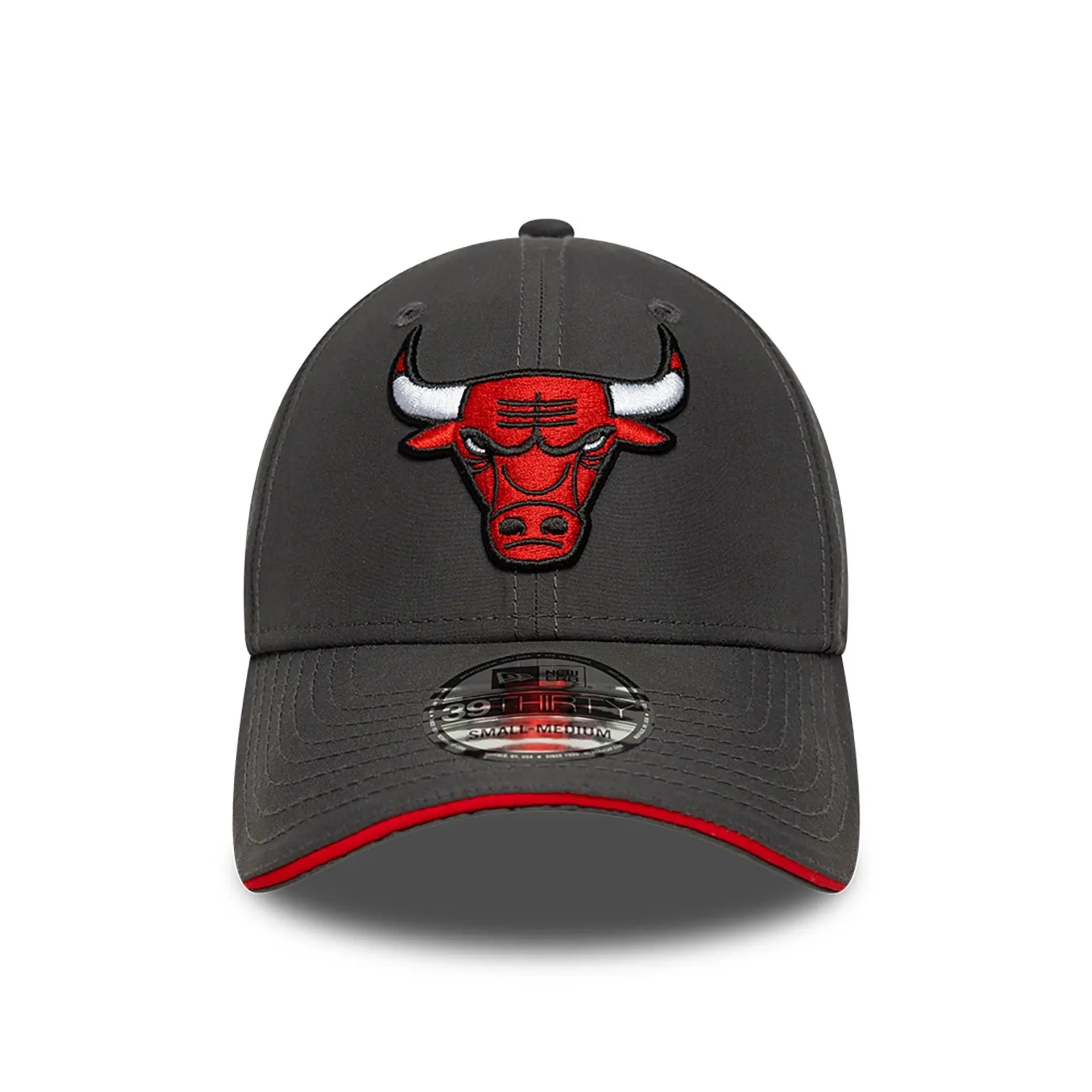Chicago Bulls Team Colour Dark Grey 39THIRTY Stretch-Fit Cap NEW ERA