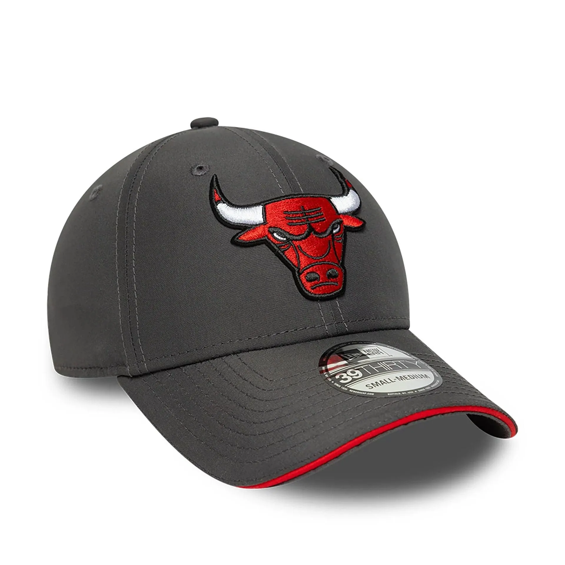 Chicago Bulls Team Colour Dark Grey 39THIRTY Stretch-Fit Cap NEW ERA