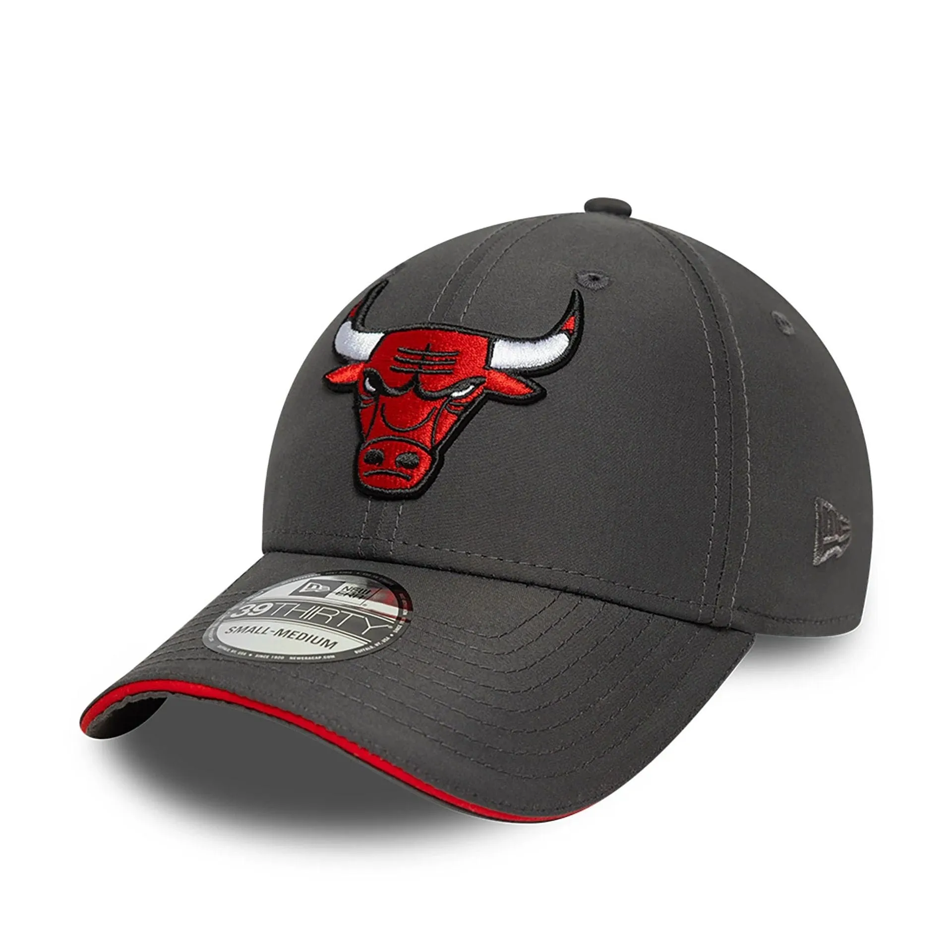 Chicago Bulls Team Colour Dark Grey 39THIRTY Stretch-Fit Cap NEW ERA
