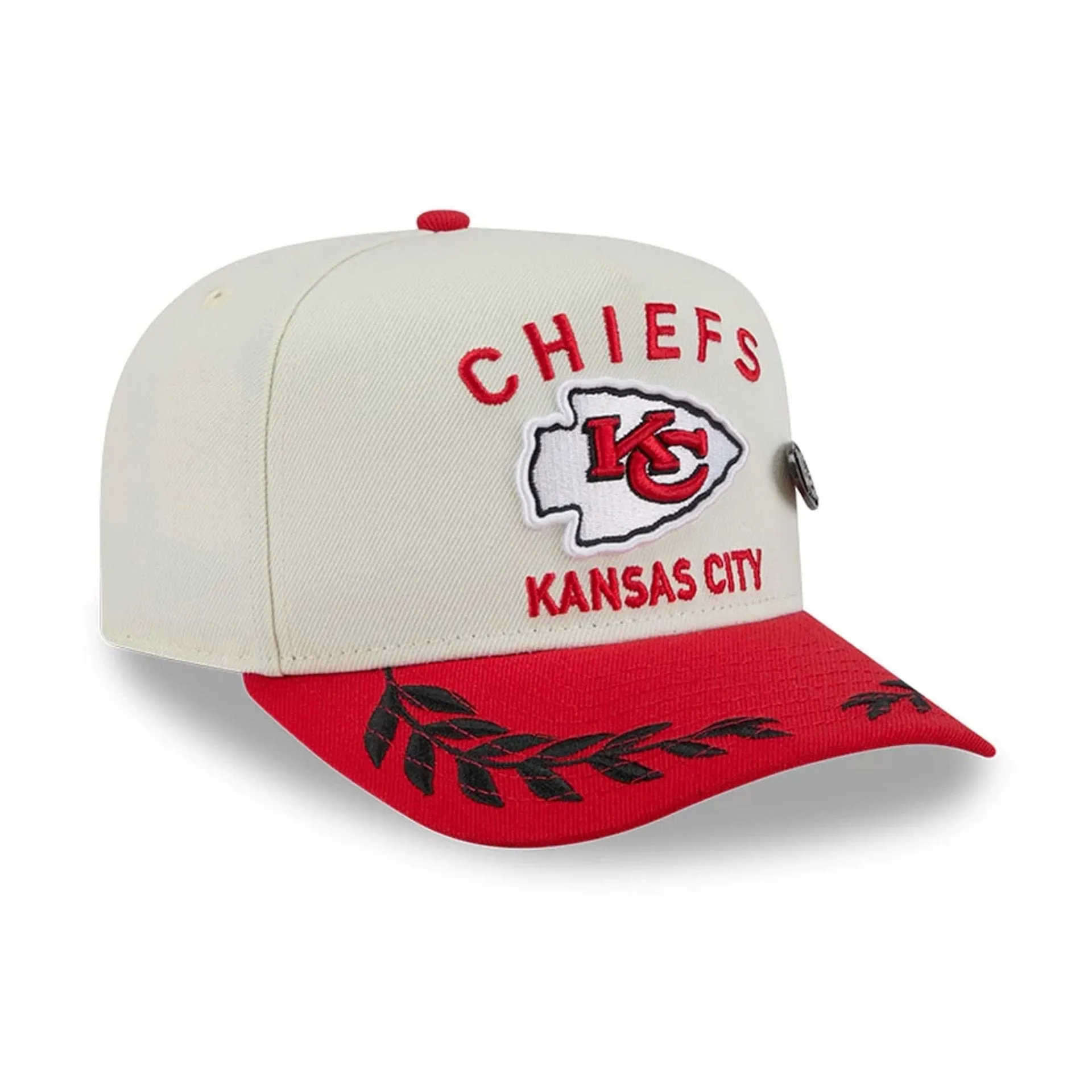 Kansas City Chiefs NFL Draft 2025 White 59FIFTY Fitted A-Frame Cap NEW ERA