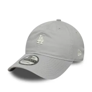 LA Dodgers MLB Mini Logo Washed Grey 9TWENTY Adjustable Cap NEW ERA