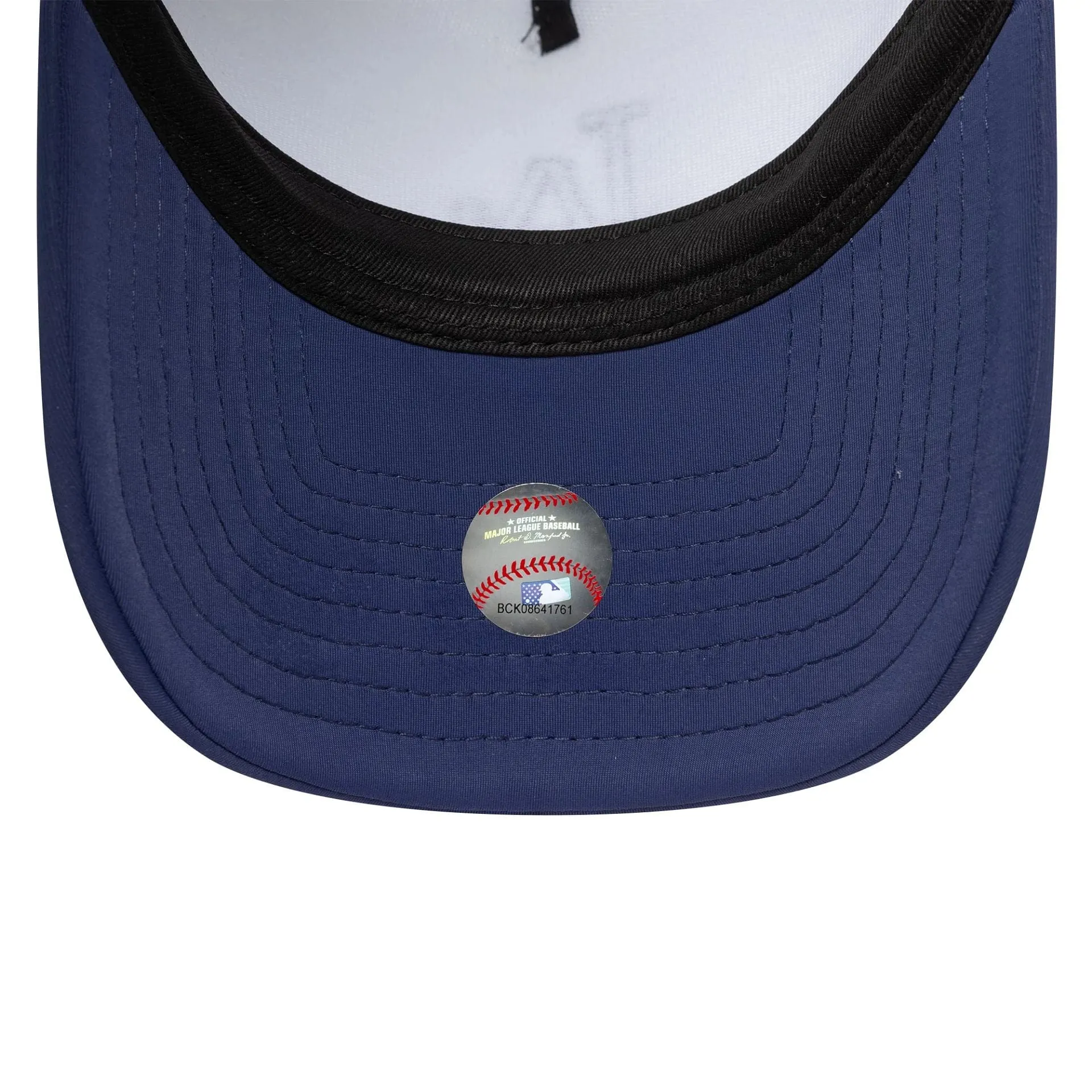 LA Dodgers MLB World Series Navy 9FORTY E-Frame Trucker Adjustable Cap NEW ERA