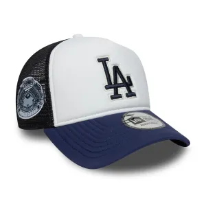 LA Dodgers MLB World Series Navy 9FORTY E-Frame Trucker Adjustable Cap NEW ERA