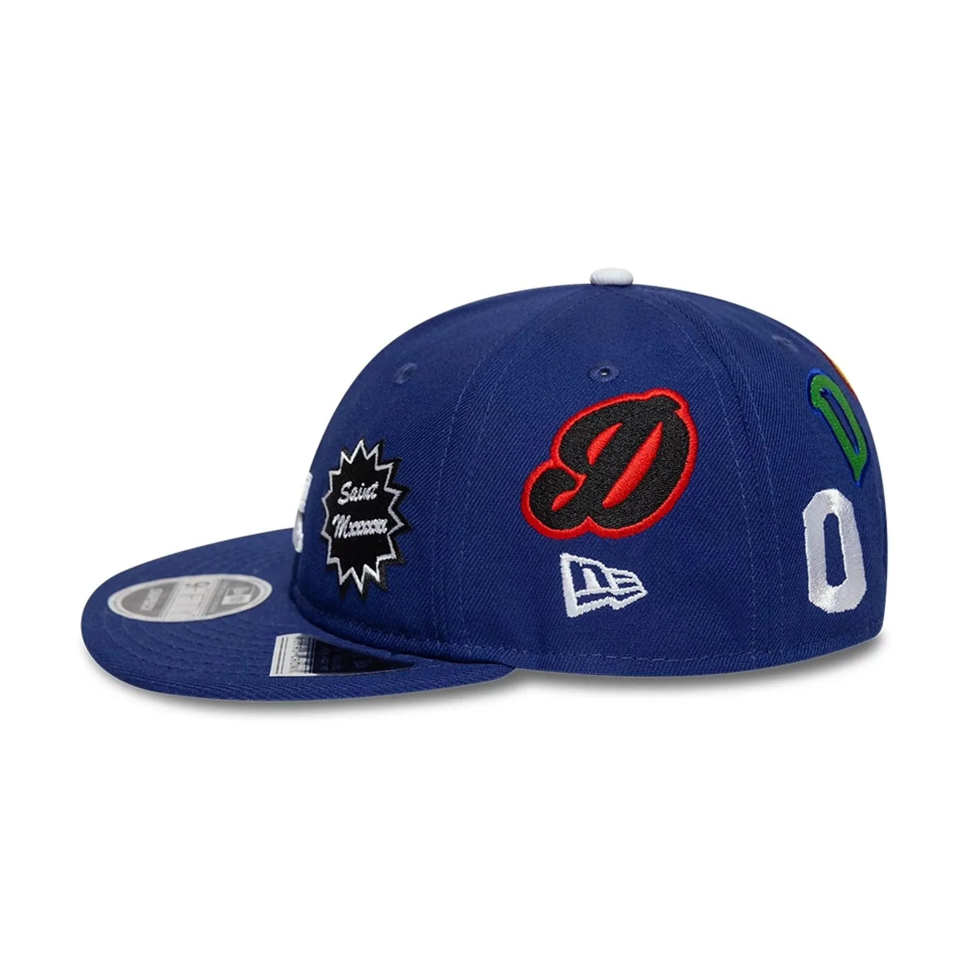 LA Dodgers MLB X Saint Mxxxxxx Dark Blue Retro Crown 9FIFTY Snapback Adjustable Cap NEW ERA