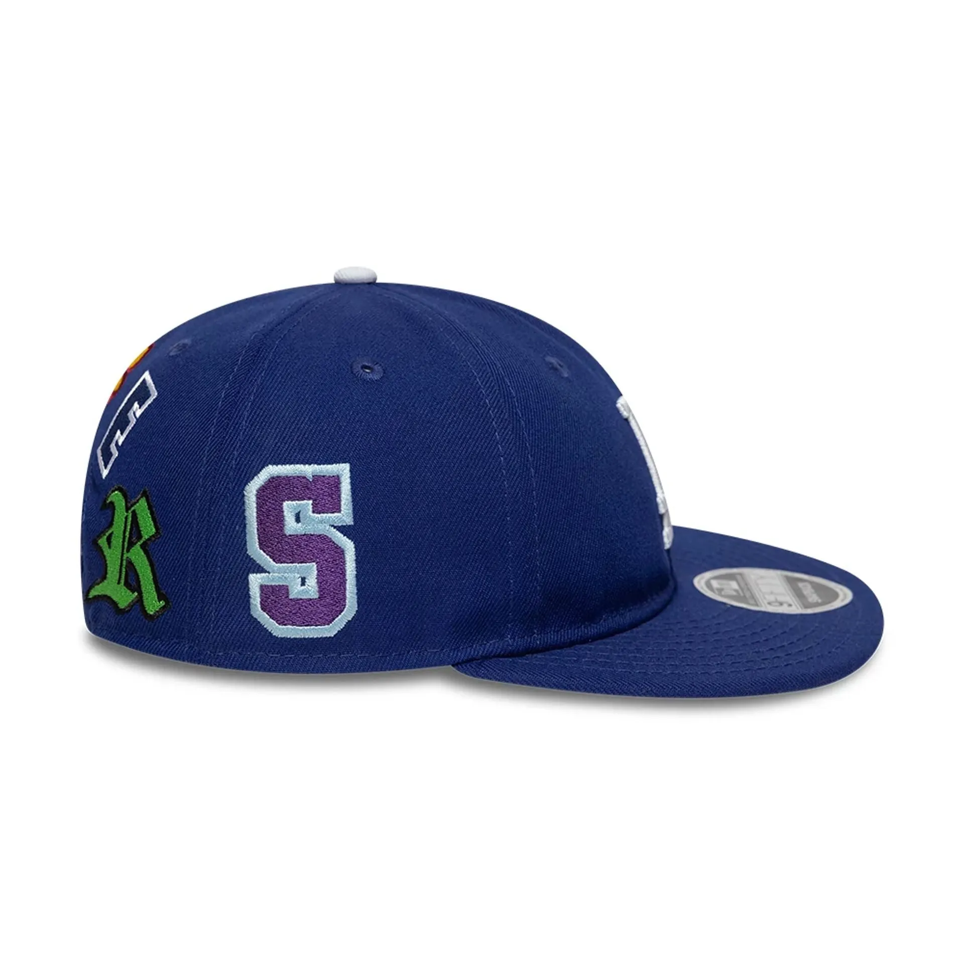 LA Dodgers MLB X Saint Mxxxxxx Dark Blue Retro Crown 9FIFTY Snapback Adjustable Cap NEW ERA