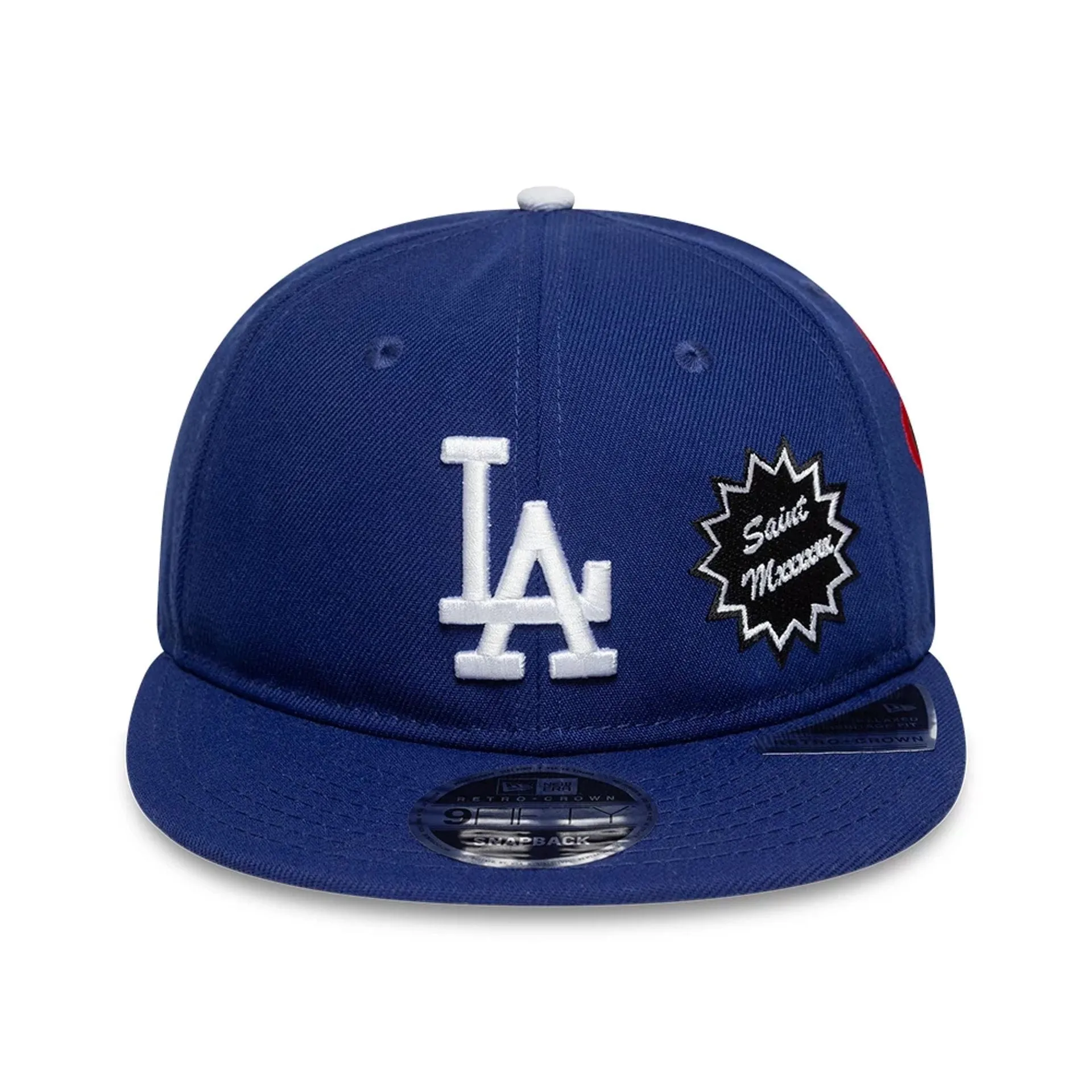 LA Dodgers MLB X Saint Mxxxxxx Dark Blue Retro Crown 9FIFTY Snapback Adjustable Cap NEW ERA