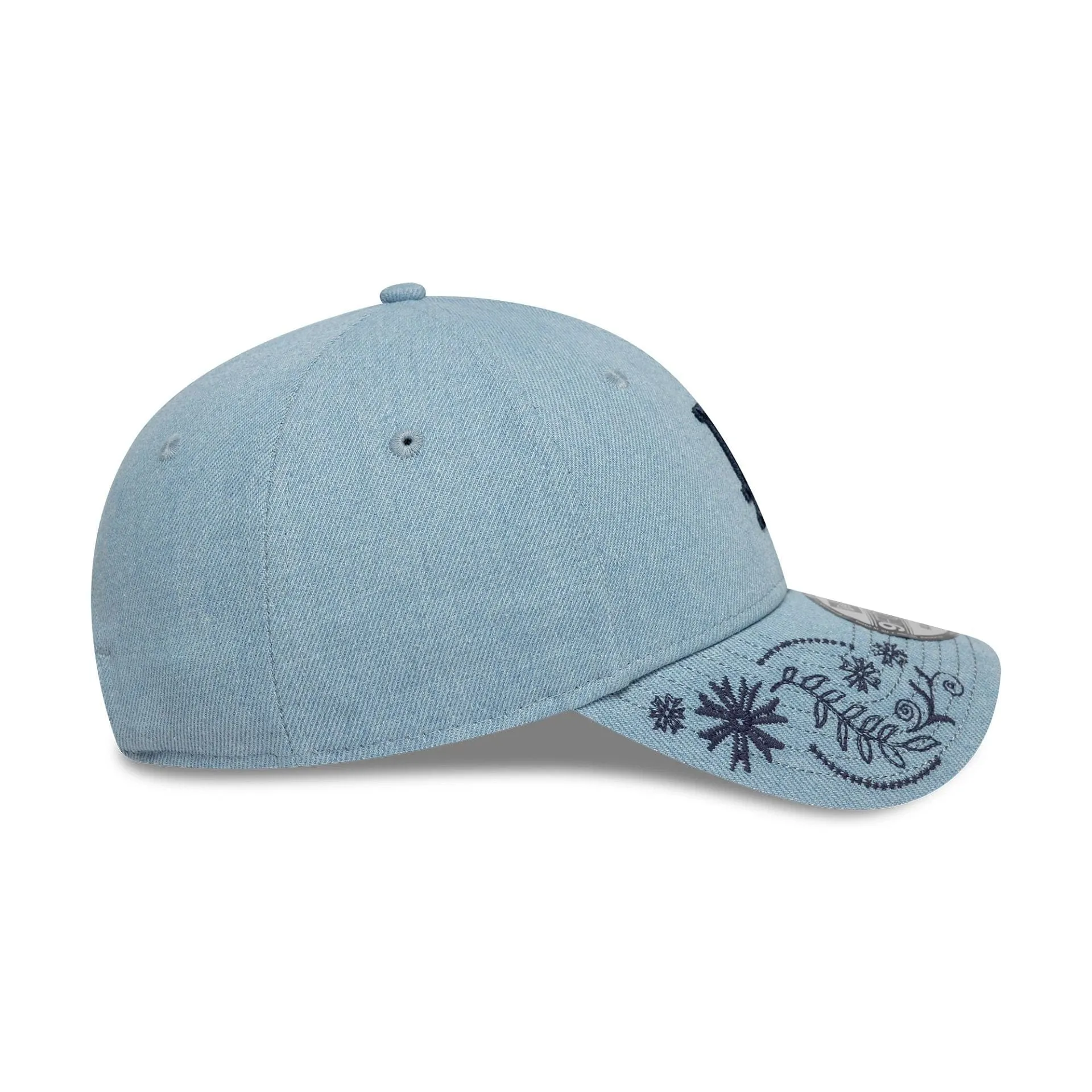 LA Dodgers MLB Yarn Floral Light Blue 9FORTY Adjustable Cap NEW ERA