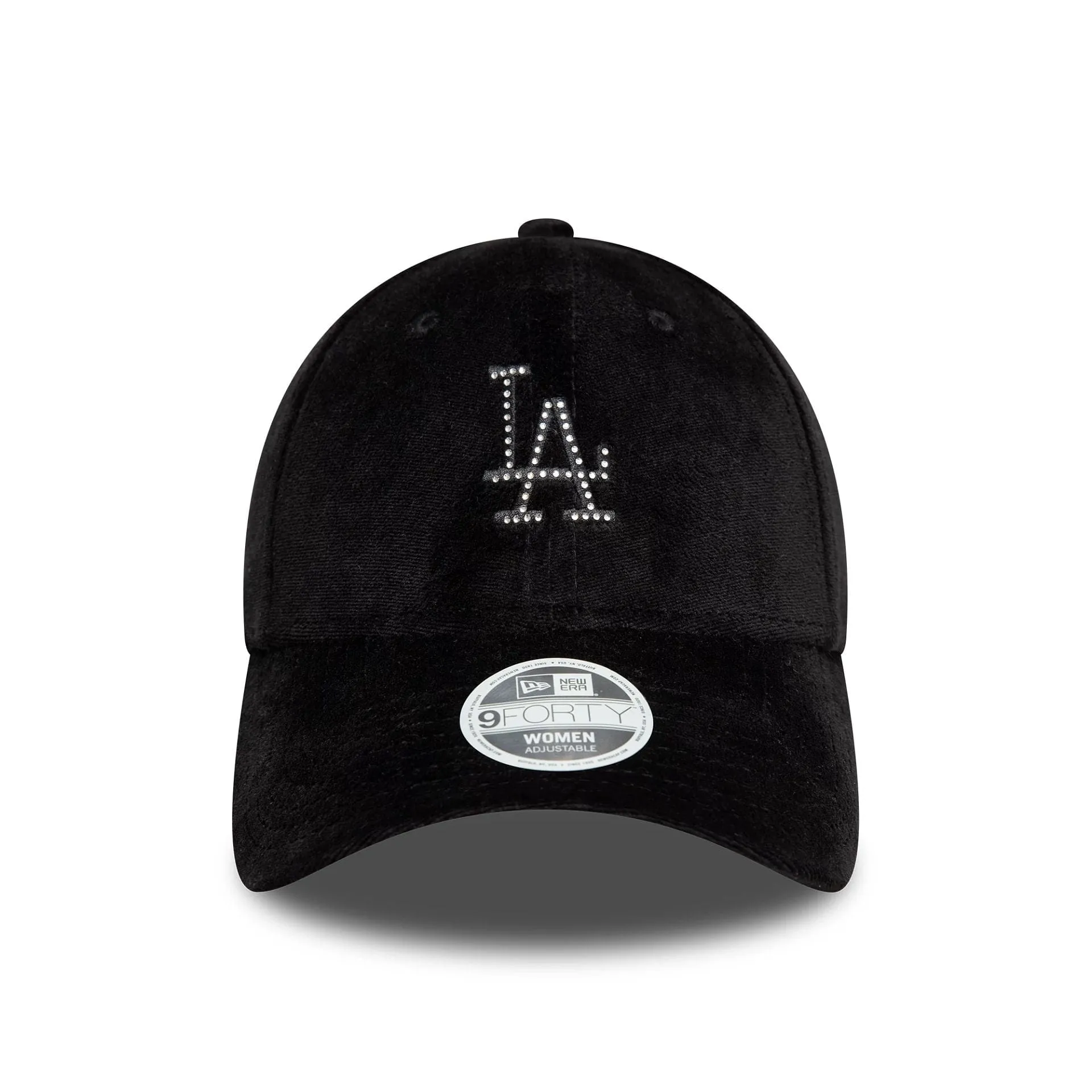 LA Dodgers Womens Diamante Black 9FORTY Adjustable Cap NEW ERA
