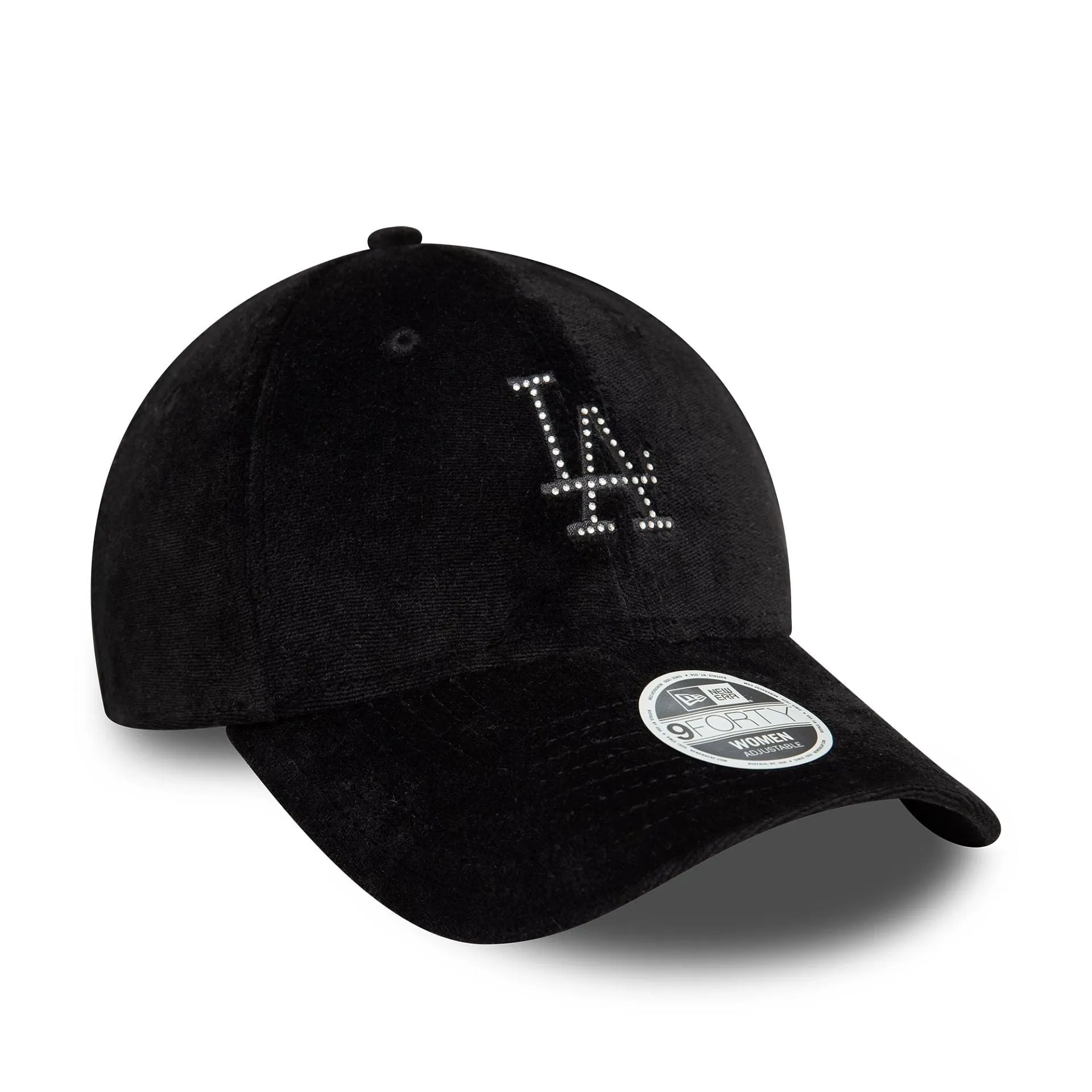 LA Dodgers Womens Diamante Black 9FORTY Adjustable Cap NEW ERA