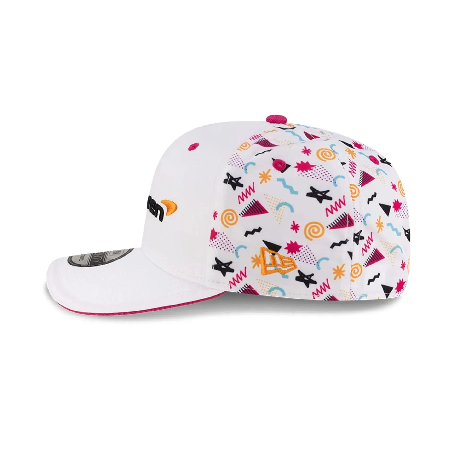McLaren Racing Miami Race Special White 9SEVENTY Stretch Snap Adjustable Cap NEW ERA