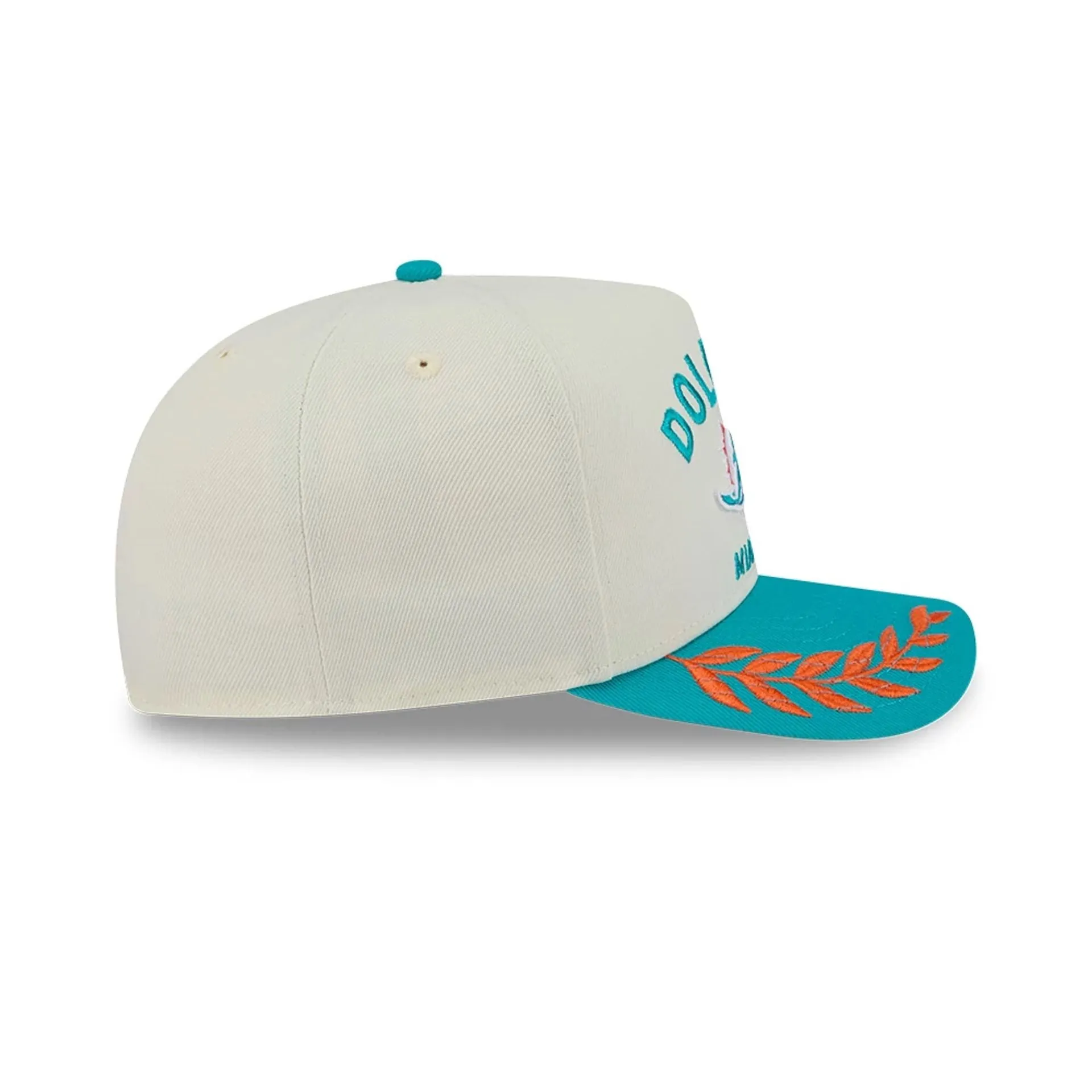 Miami Dolphins NFL Draft 2025 White 59FIFTY Fitted A-Frame Cap NEW ERA