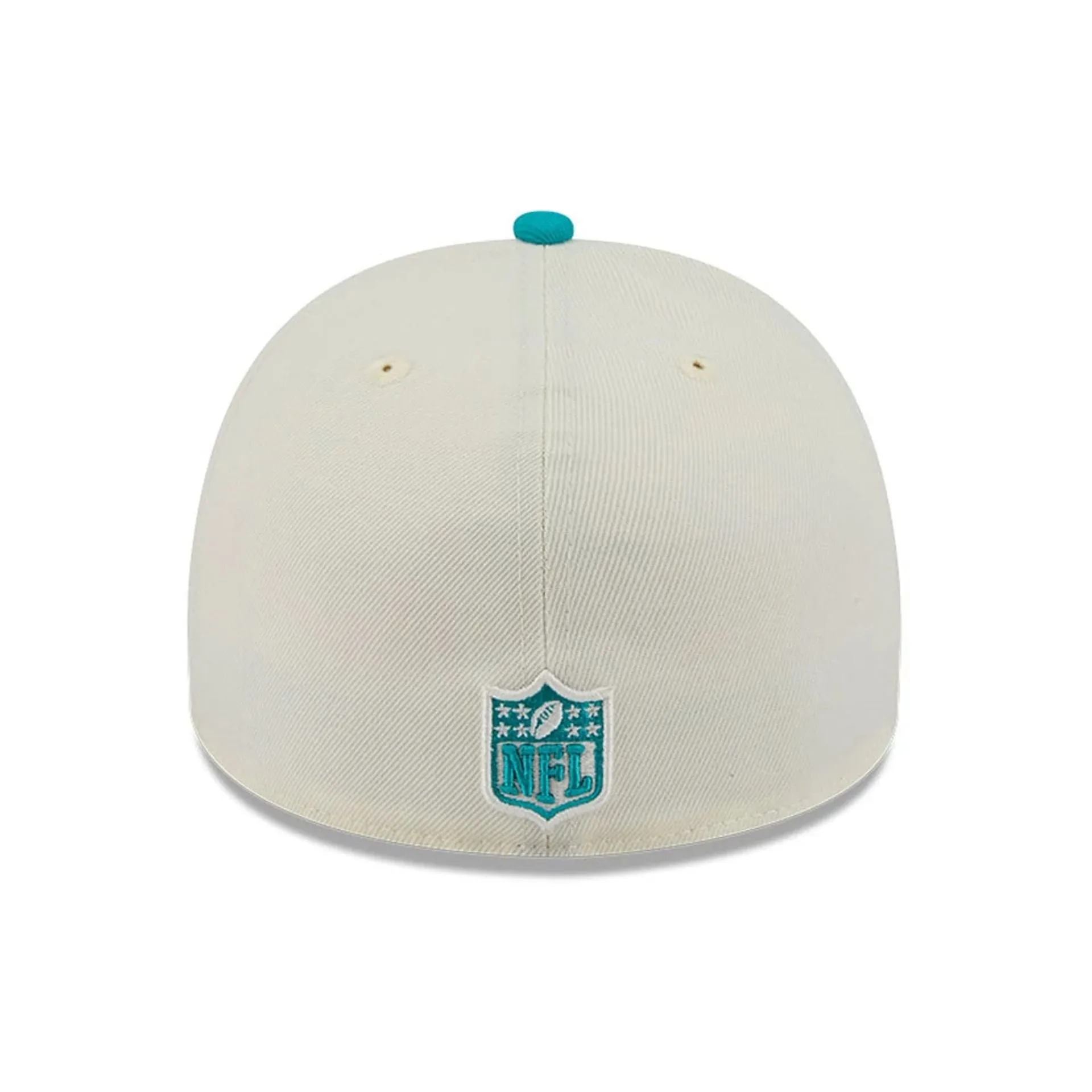 Miami Dolphins NFL Draft 2025 White 59FIFTY Fitted A-Frame Cap NEW ERA