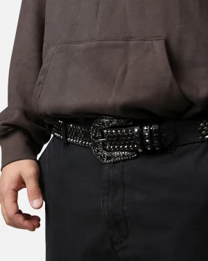 MNML Chevron Caviar Belt Silver