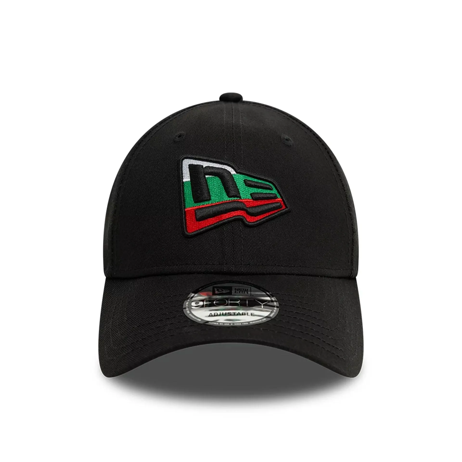 New Era Bulgarian Country Flag Infill Black 9FORTY Adjustable Cap NEW ERA