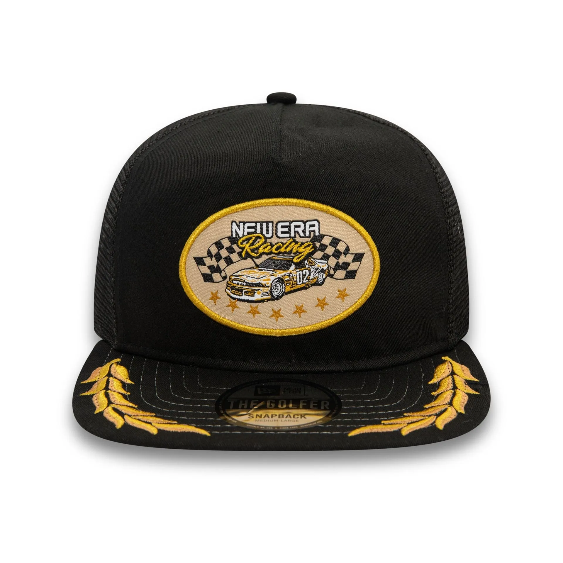 New Era Motorsport Black Golfer Cap NEW ERA