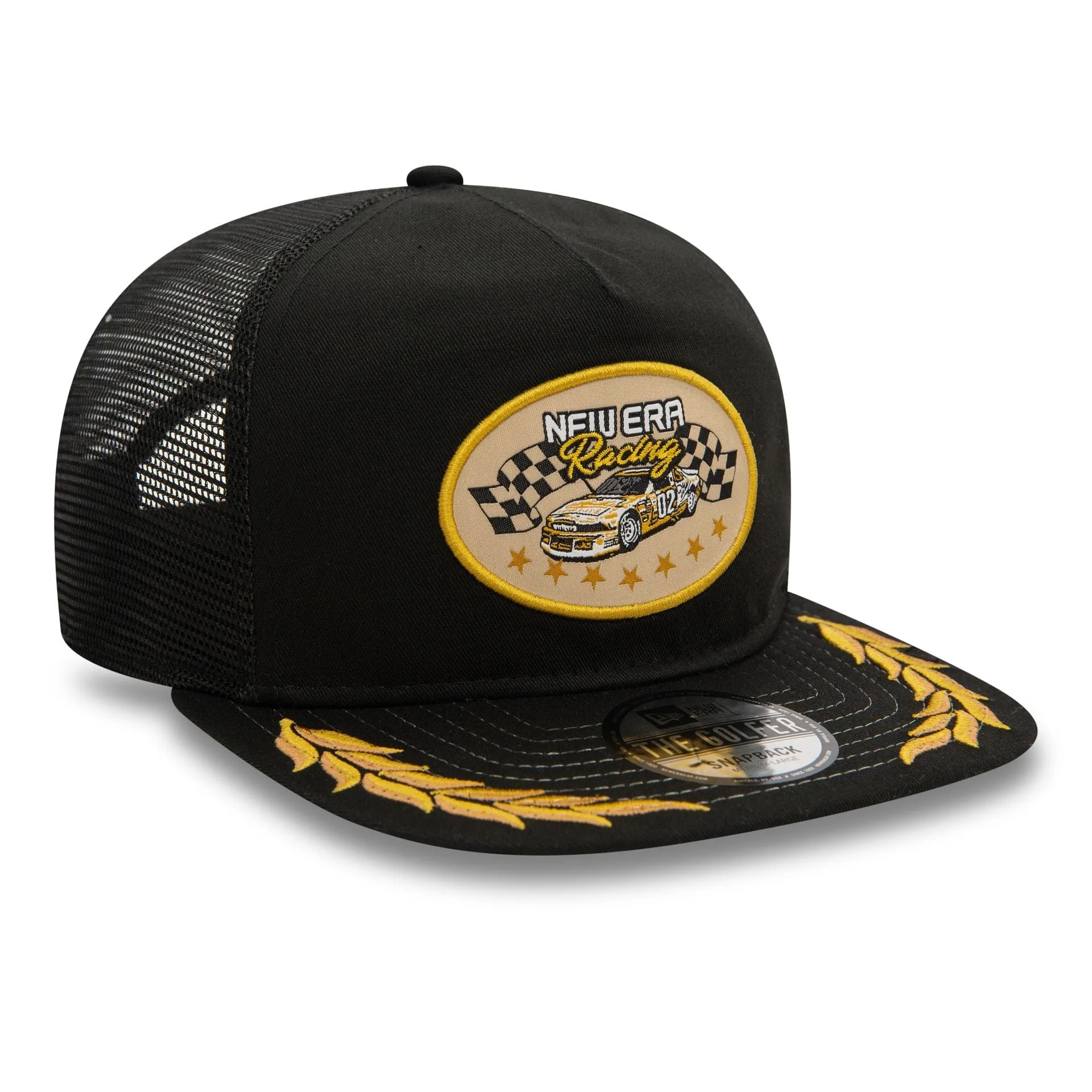 New Era Motorsport Black Golfer Cap NEW ERA