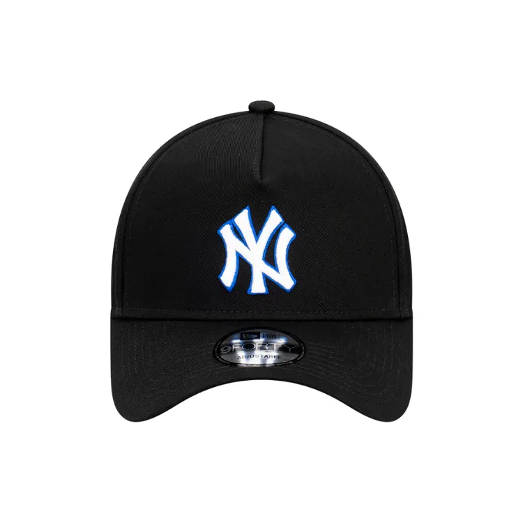 New Era New York Yankees 9FORTY A Frame - Black/Royal
