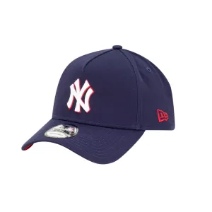 New Era New York Yankees 9FORTY A Frame - Light Navy/Pinot Red