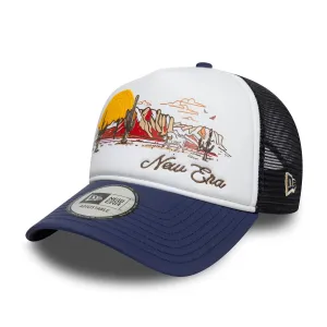 New Era Western Navy 9FORTY A-Frame Trucker Adjustable Cap NEW ERA