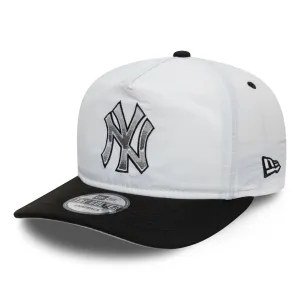 New York Yankees Chrome Logo White Golfer Snapback Cap NEW ERA