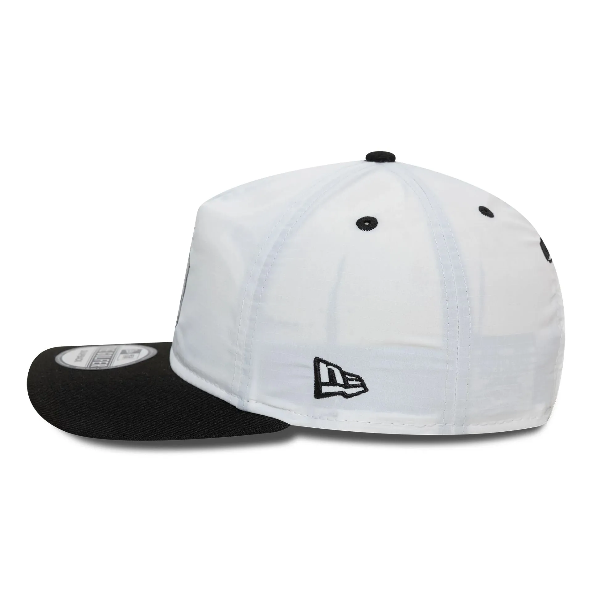 New York Yankees Chrome Logo White Golfer Snapback Cap NEW ERA