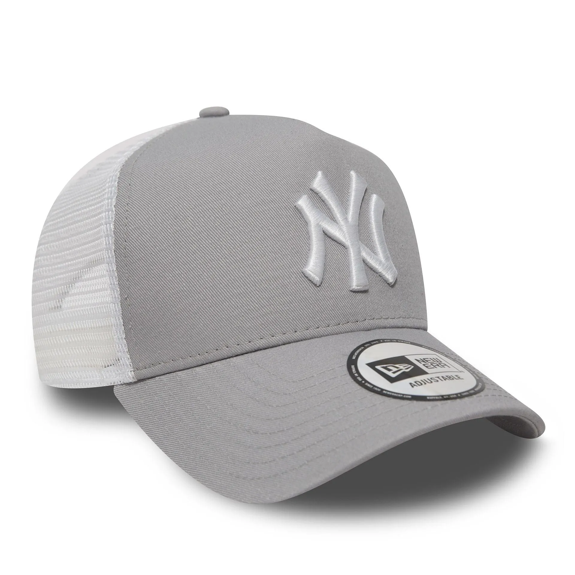 New York Yankees Clean Grey A-Frame Trucker Cap NEW ERA