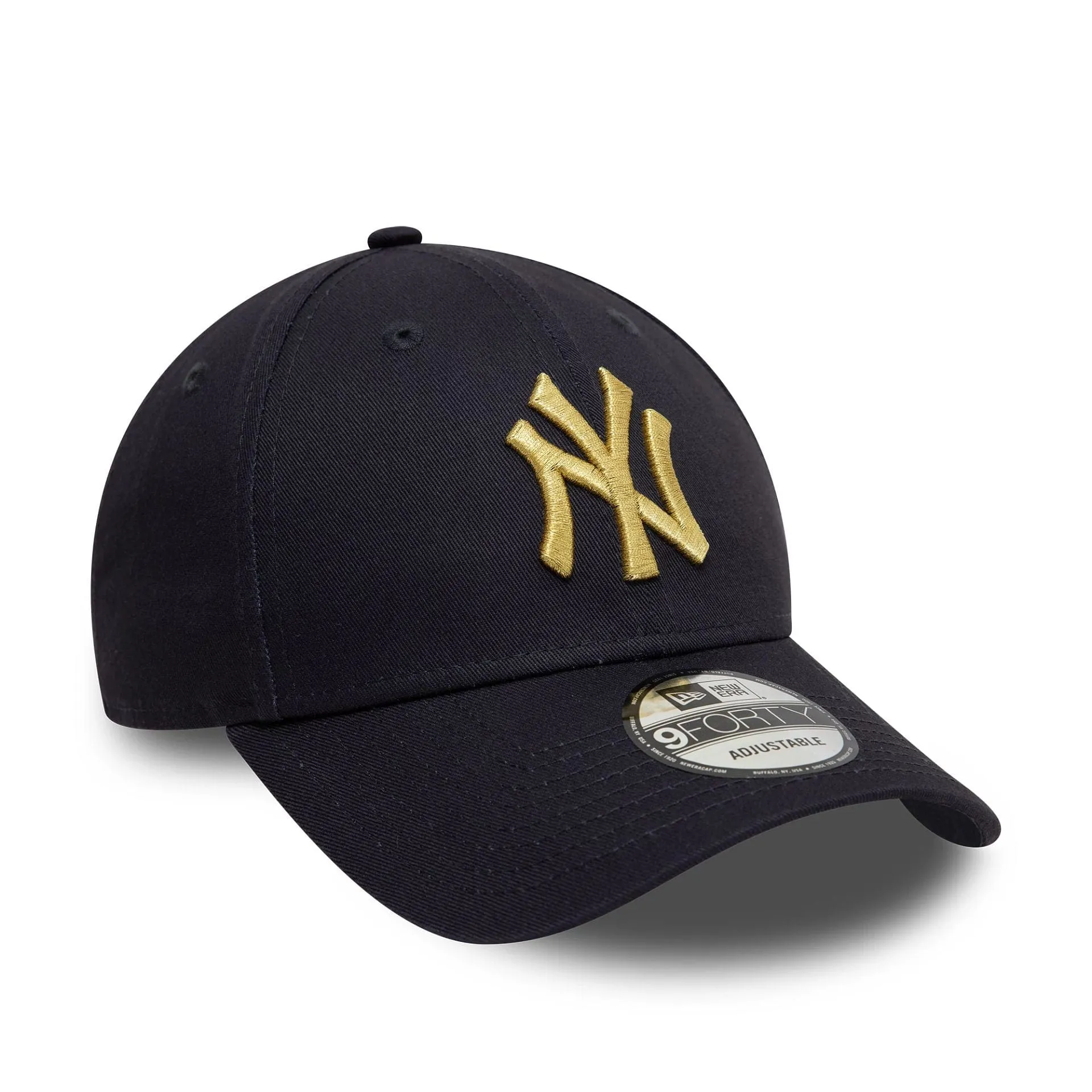 New York Yankees Metallic Navy 9FORTY Adjustable Cap NEW ERA