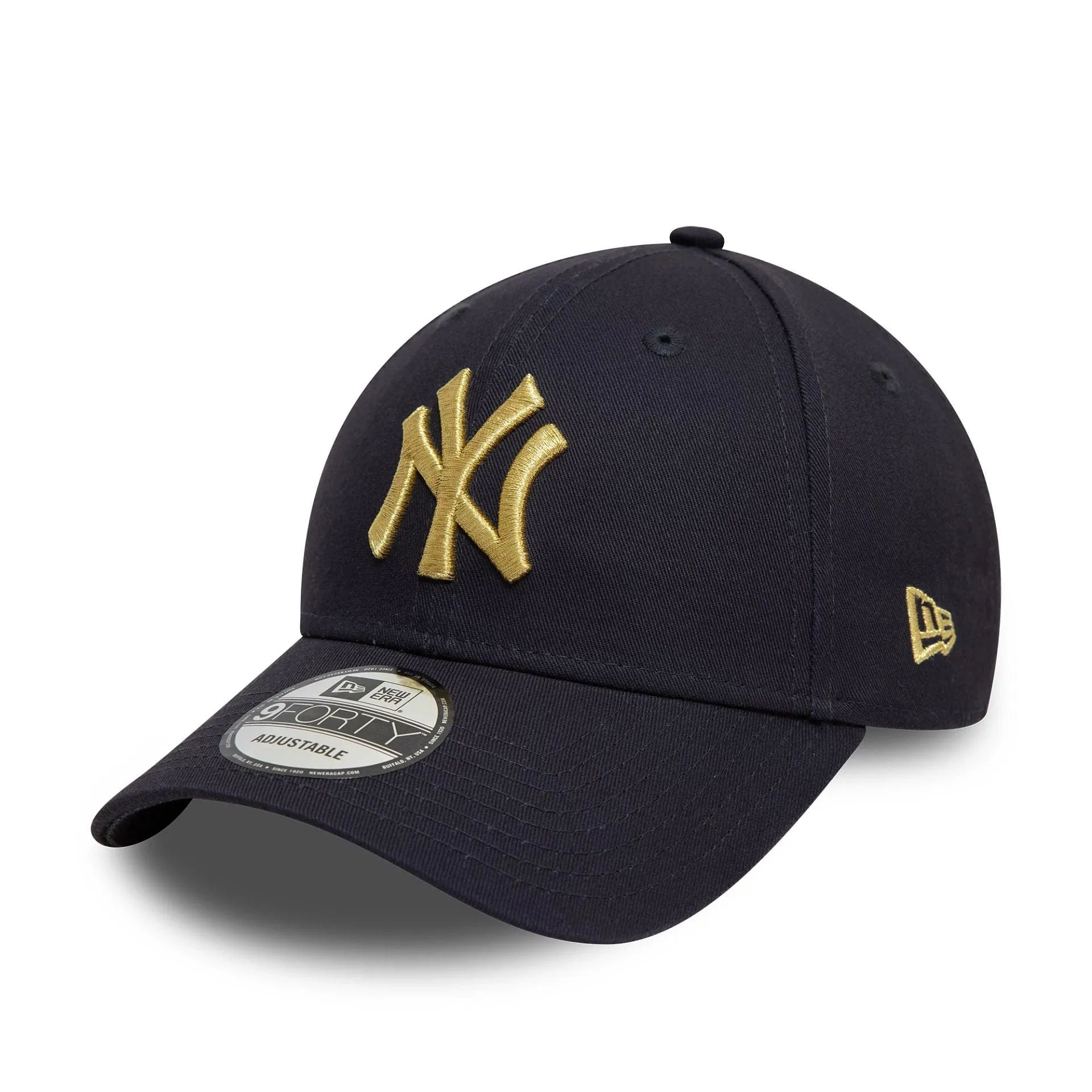New York Yankees Metallic Navy 9FORTY Adjustable Cap NEW ERA