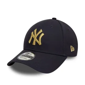 New York Yankees Metallic Navy 9FORTY Adjustable Cap NEW ERA