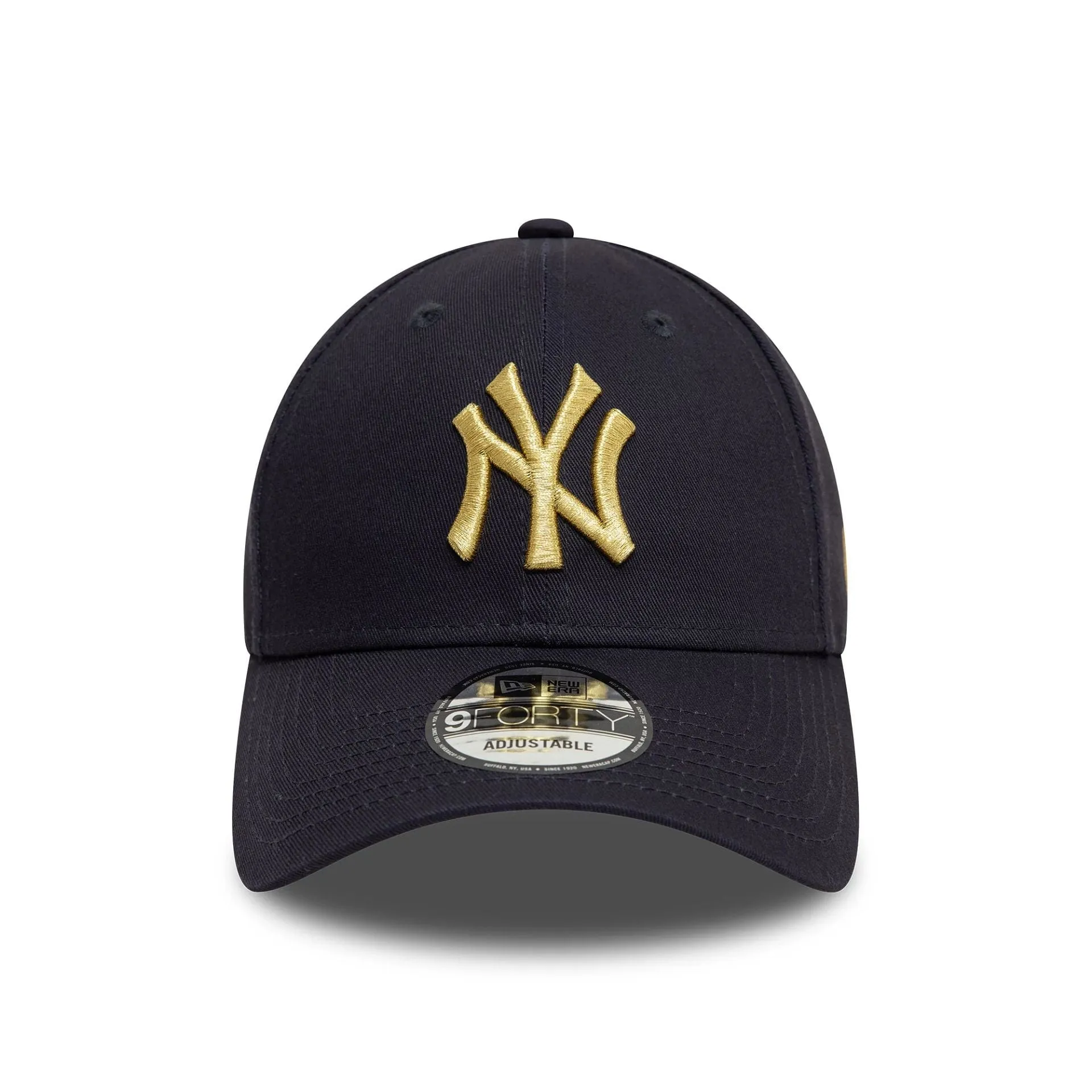 New York Yankees Metallic Navy 9FORTY Adjustable Cap NEW ERA