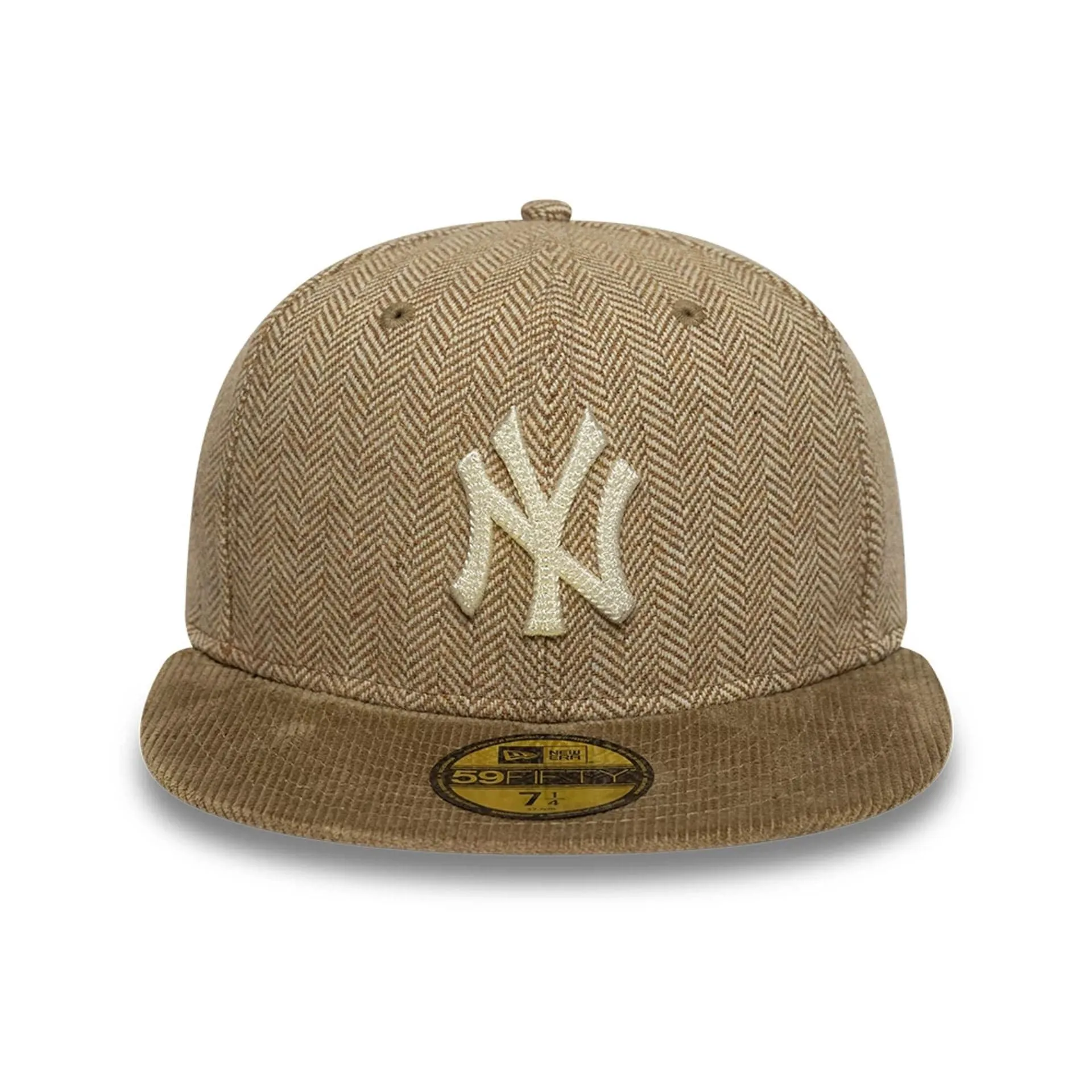 New York Yankees MLB Cord Beige 59FIFTY Fitted Cap NEW ERA