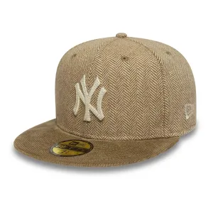 New York Yankees MLB Cord Beige 59FIFTY Fitted Cap NEW ERA