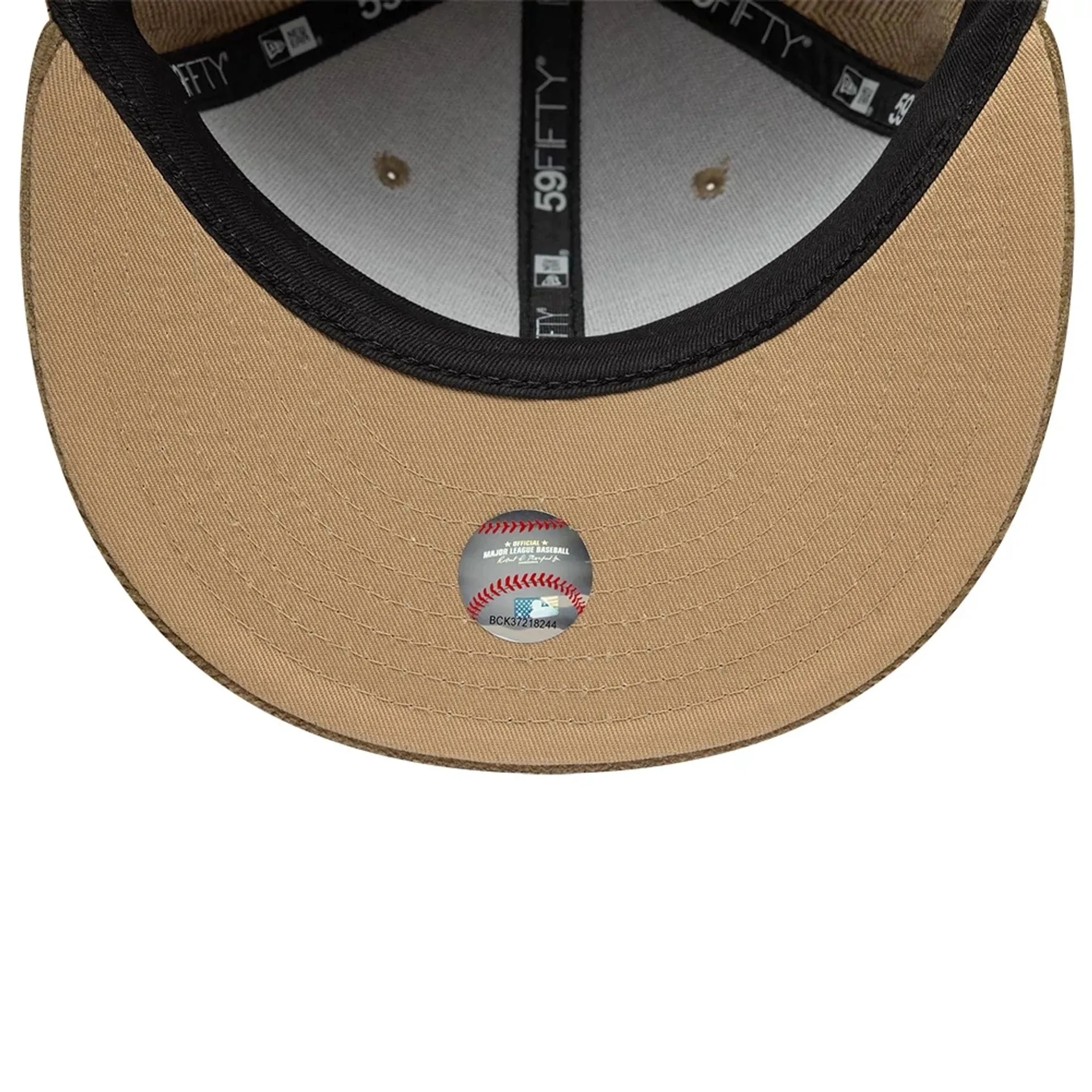 New York Yankees MLB Cord Beige 59FIFTY Fitted Cap NEW ERA