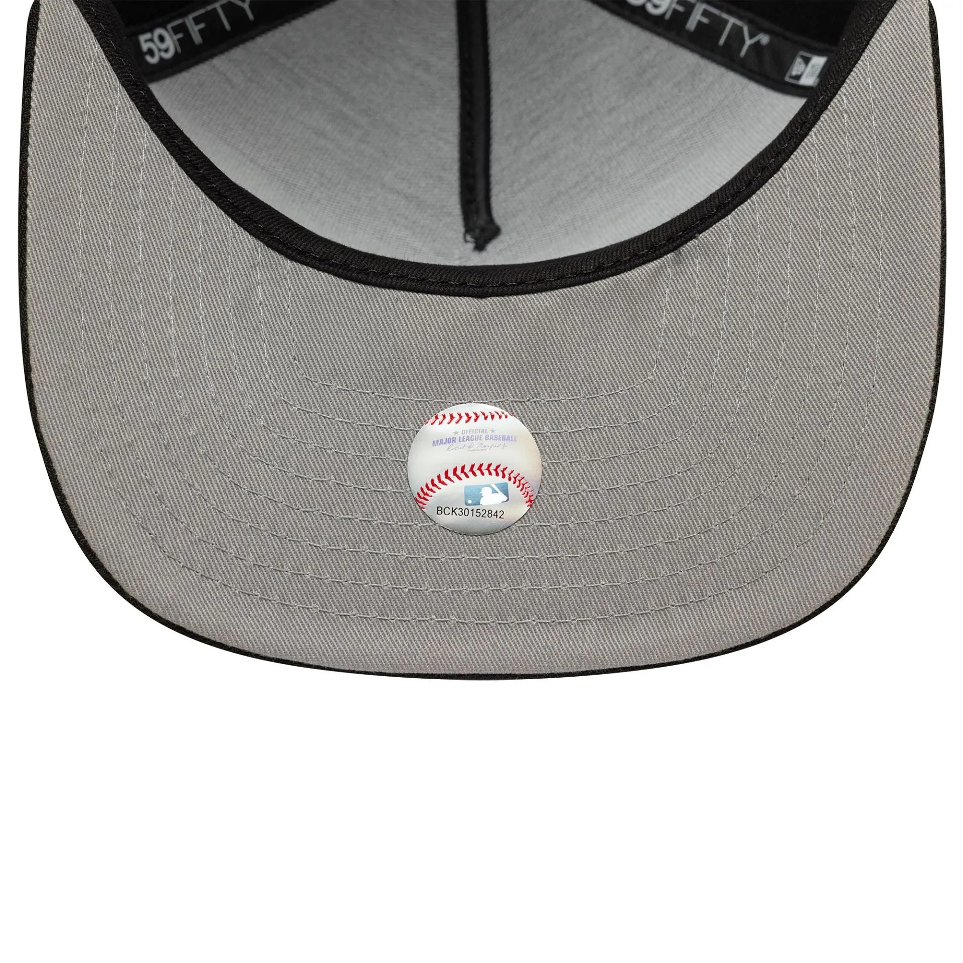 New York Yankees MLB Script Safety Pin Black 59FIFTY A-Frame Fitted Cap NEW ERA