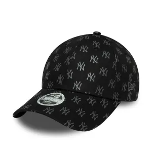 New York Yankees Womens MLB Monogram Black 9FORTY Adjustable Cap NEW ERA