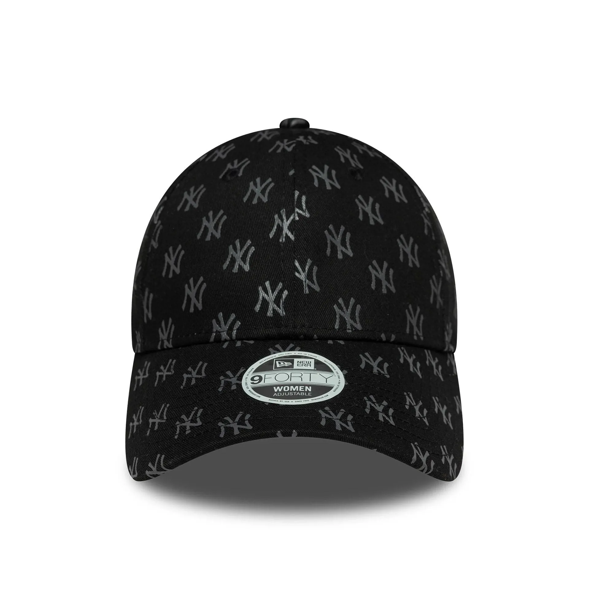 New York Yankees Womens MLB Monogram Black 9FORTY Adjustable Cap NEW ERA
