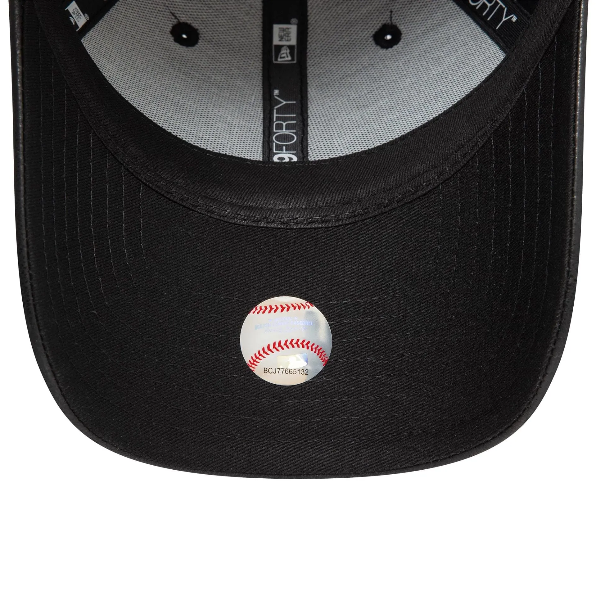 New York Yankees Womens PU Visor Black 9FORTY Adjustable Cap NEW ERA