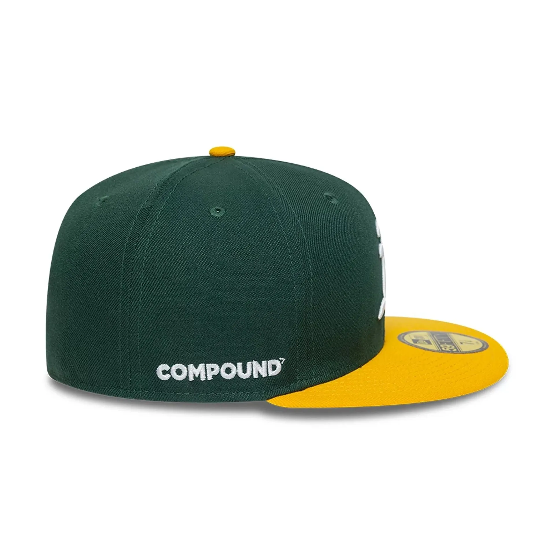 Oakland Athletics Compound X MLB Dark Green 59FIFTY Fitted Cap NEW ERA