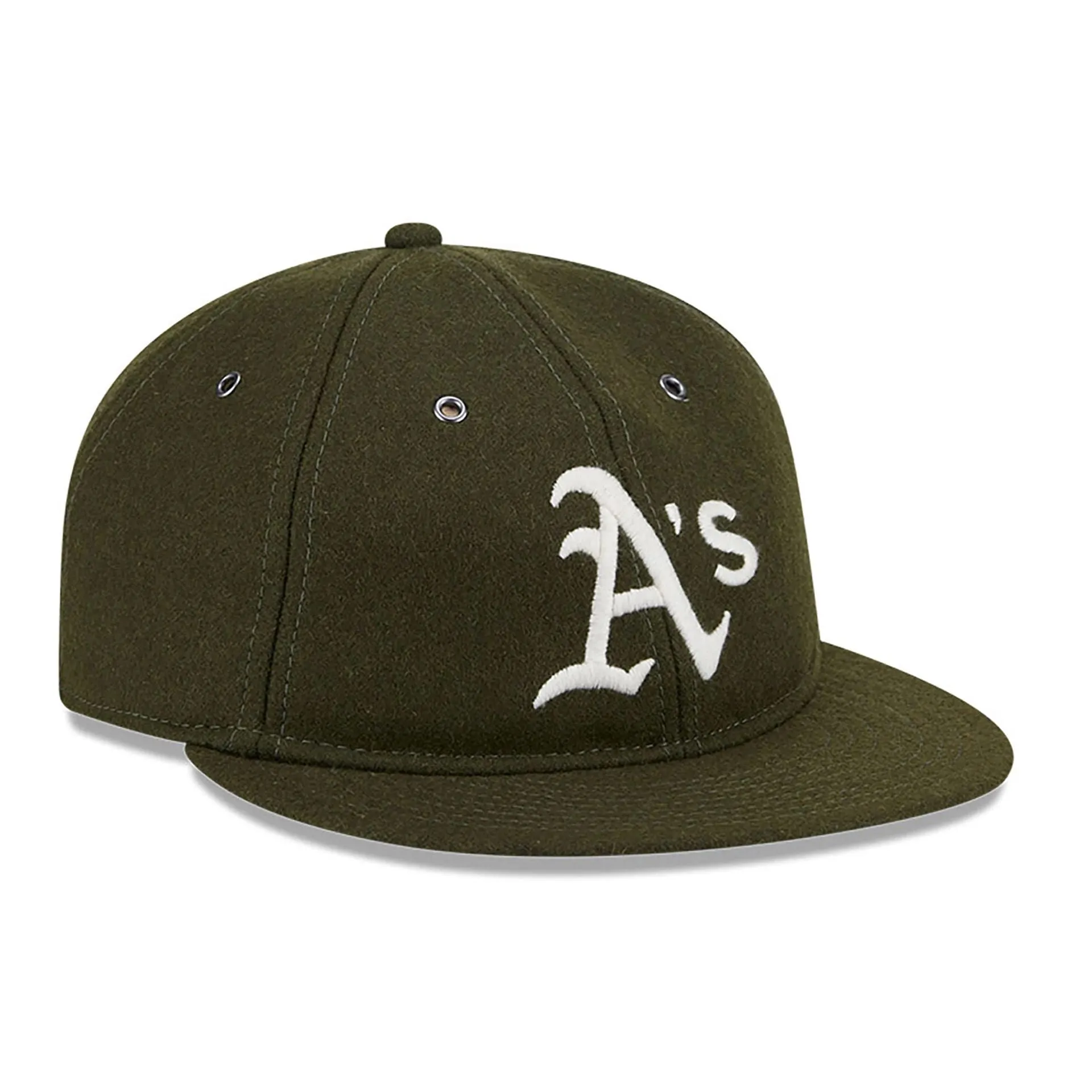 Oakland Athletics Wool Green Retro Crown 59FIFTY Fitted Cap NEW ERA