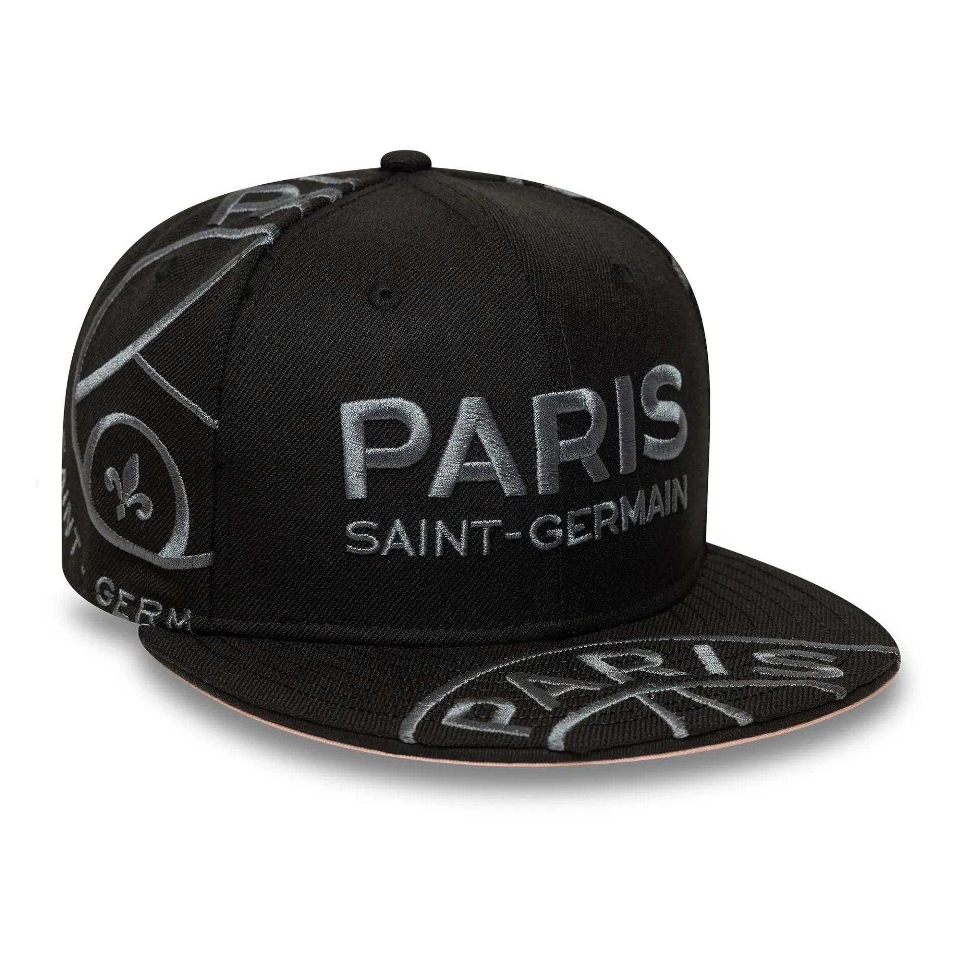Paris Saint-Germain Tonal All Over Print Black 59FIFTY Fitted Cap NEW ERA