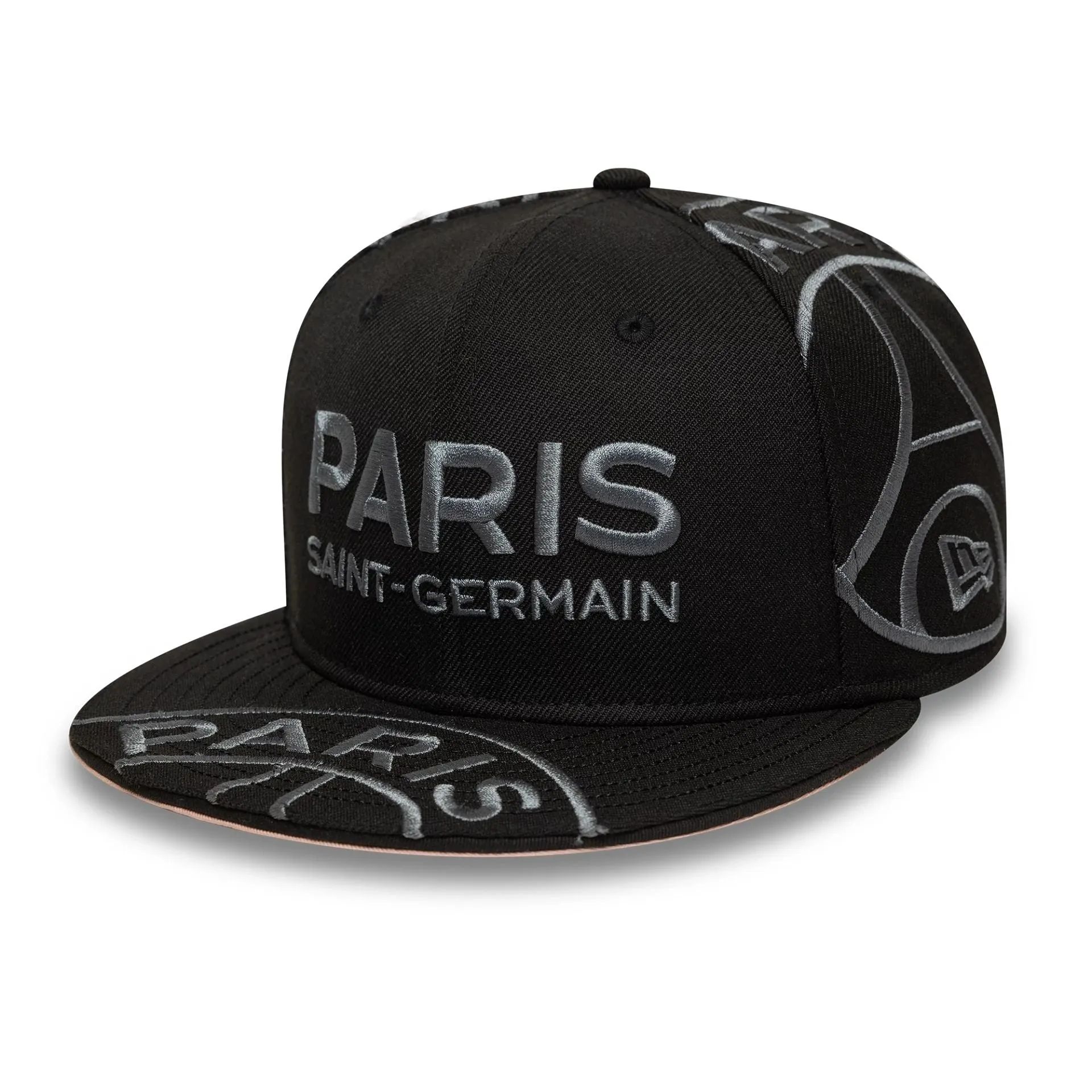 Paris Saint-Germain Tonal All Over Print Black 59FIFTY Fitted Cap NEW ERA