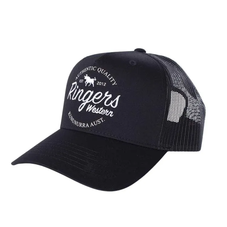 Ringers Western Boundary Trucker Cap - Jet Black