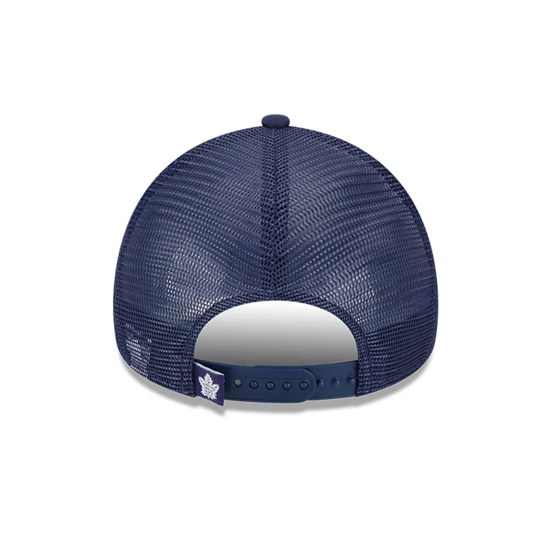 Toronto Maple Leafs NHL Distressed Navy 9FORTY A-Frame Trucker Adjustable Cap NEW ERA