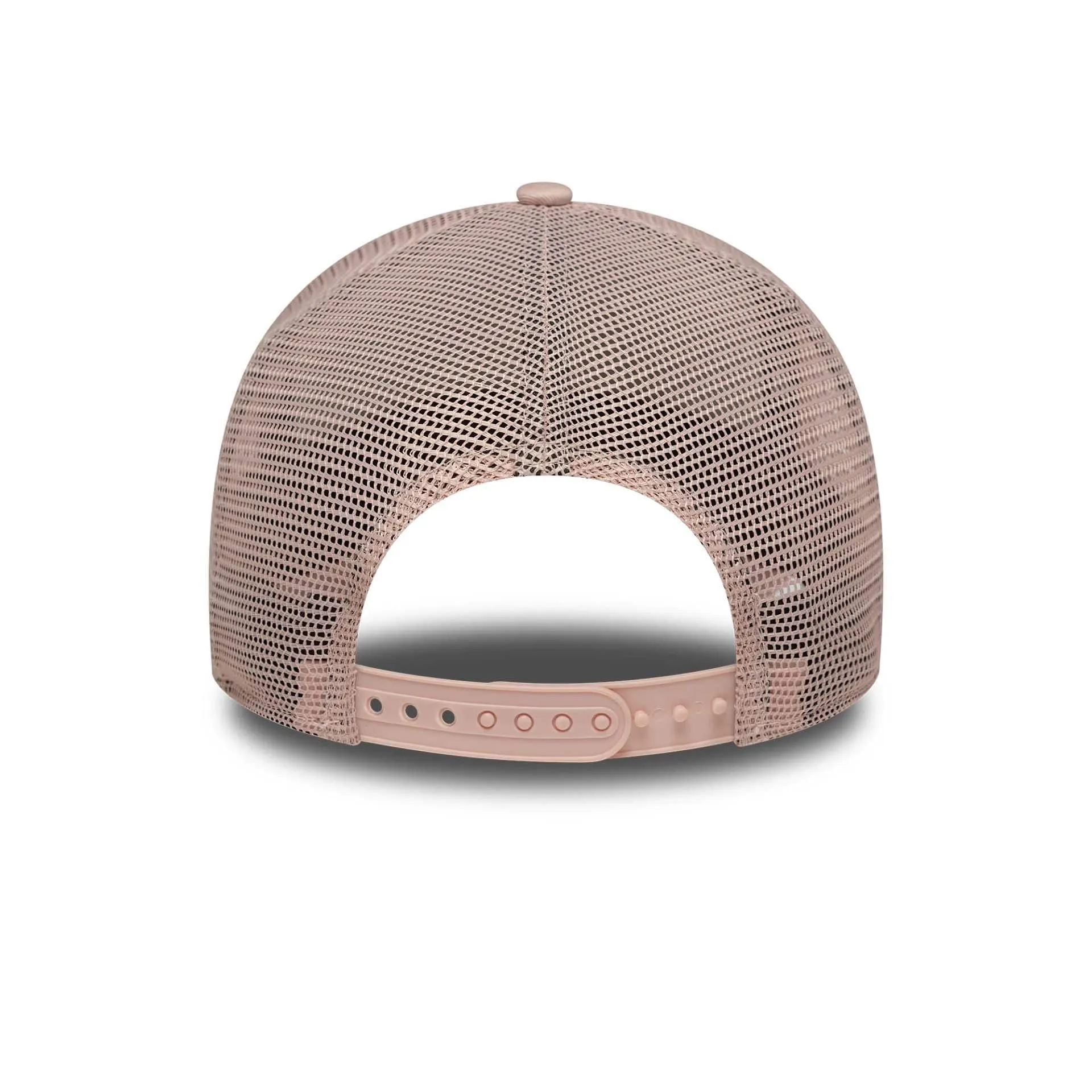 Womens New Era Oval Patch Pastel Pink 9FORTY A-Frame Trucker Adjustable Cap NEW ERA
